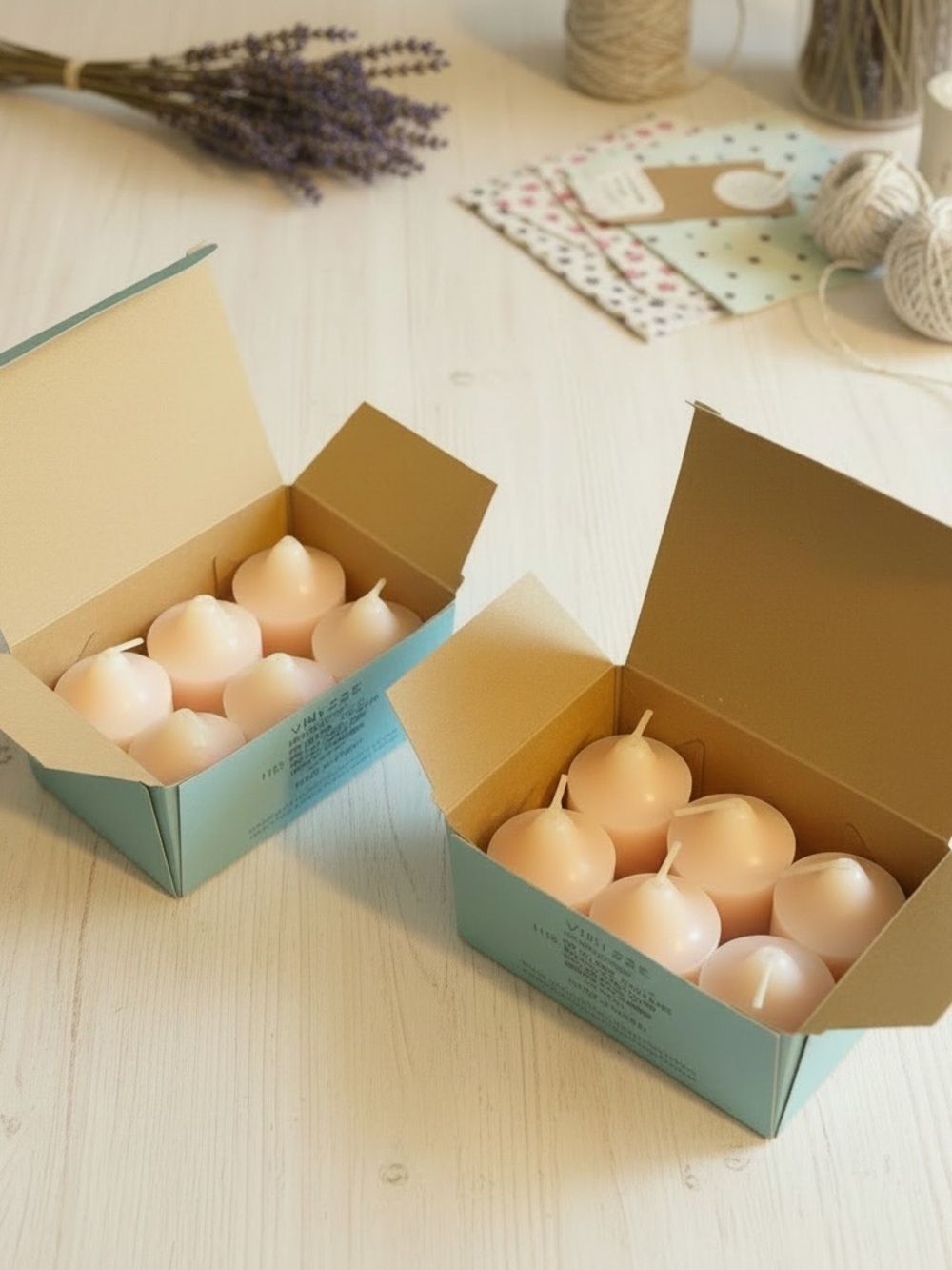 Partylite Apricot Basil Votives Bundle Deal Two Six Count Votives New with Tags